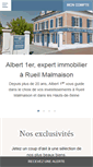 Mobile Screenshot of immobilier-albert1er.fr
