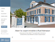Tablet Screenshot of immobilier-albert1er.fr